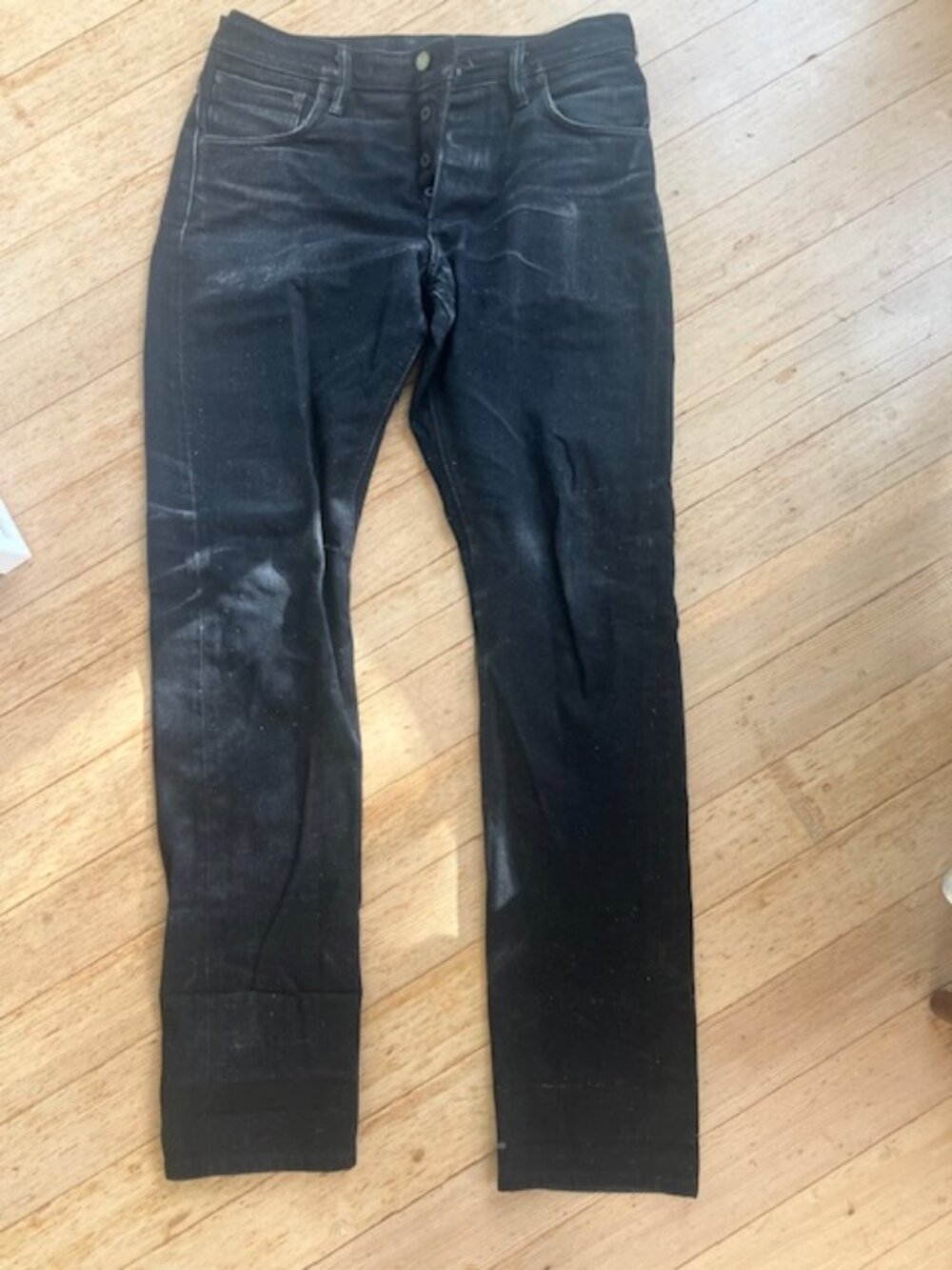 Left Field  NYC Black Jeans w speckle